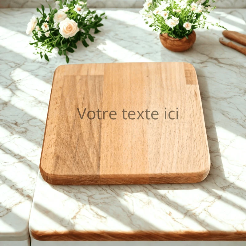 Dessous de Plat personnalisé - Hêtre
